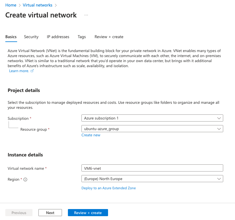 Azure VNet