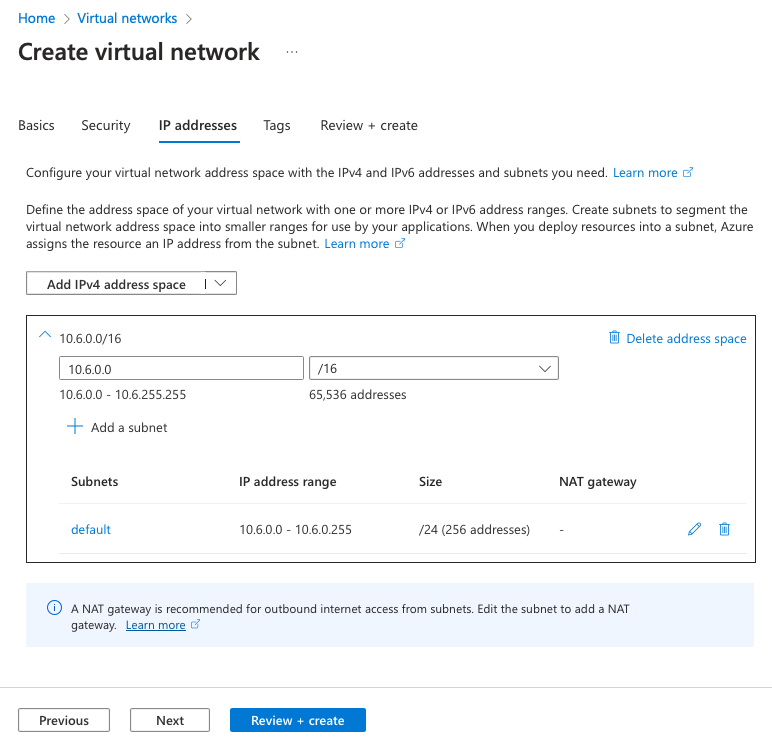 Azure VNet