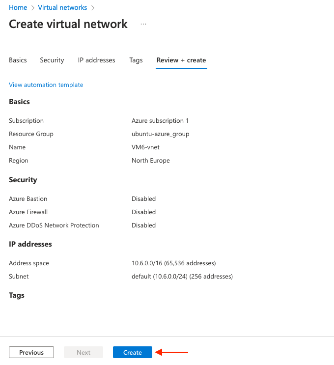 Azure VNet